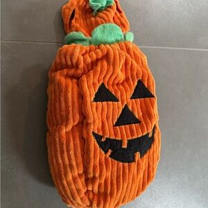 Pumpkin Halloween Costume for Dog - Orange and Black